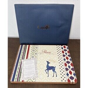 Christmas Reindeer & Ornaments Carpentree Cork Placemats Set of 4 15.5" X 11.5"